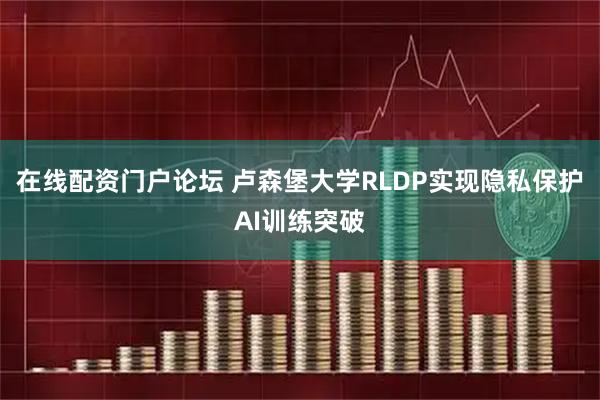 在线配资门户论坛 卢森堡大学RLDP实现隐私保护AI训练突破