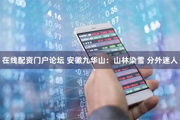 在线配资门户论坛 安徽九华山：山林染雪 分外迷人