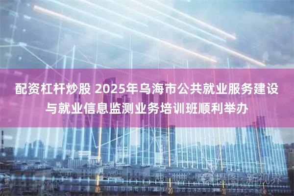 配资杠杆炒股 2025年乌海市公共就业服务建设与就业信息监测业务培训班顺利举办